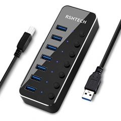 7 Ports Aluminum USB 3.0 Data Hub
