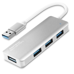 4 Port Ultra Slim Aluminum USB 3.0 Data Hub, RSH-336-S