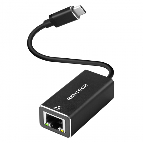 USB-C auf Gigabit Ethernetadapter für MacBook Pro, MacBook Air, iPad Pro und mehr, WK-C01
